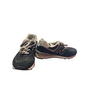 New Balance classic 574 mens black beige sneakers Size 11.5 SKU 9011